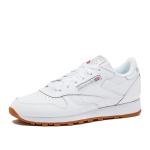 Reebok Classic Leather Sneakers in White/Grey