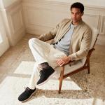 Bruno Marc Men's Lightweight Black Mesh Sneakers