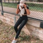 Women's High-Waisted Tummy Control Leggings with Pockets