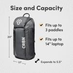 CRBN Water-Resistant Pickleball Sling Bag for 3 Paddles