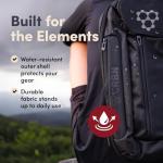 CRBN Water-Resistant Pickleball Sling Bag for 3 Paddles