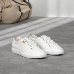 ECCO Women's Soft 7 White Sneakers, Size 9-9.5