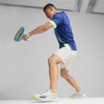 PUMA Men's Nova Court Pickleball Sneakers - White/Blue/Apple