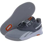 Reebok Men's Lifter PR II Sneakers, Grey/Orange, 9.5