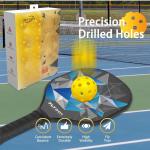 Asbocer USAPA Approved 12-Pack Outdoor Pickleballs