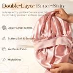 YANIBEST Silk Sleep Cap for Curly Hair, Blush