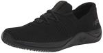 RYKA Women's Echo Knit Slip-On Sneaker, Black