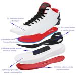 Beita Men's High-Top Basketball Shoes - White