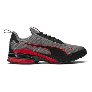 PUMA Viz Runner Sport Sneakers - Castlerock/Red/Black