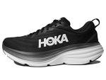 Hoka Bondi 8 Black/White Sneakers - Size 11 Wide