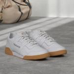 Reebok Men Workout Plus Sneakers - White/Carbon/Classic Red