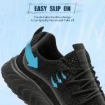 Women's Lightweight Slip-On Athletic Sneakers - Black