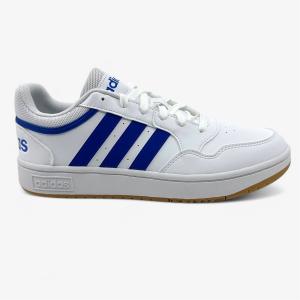 adidas Hoops 3.0 Men's Basketball Shoes - White Blue