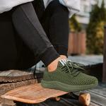 Feethit Women’s Lightweight Olive Green Tennis Sneakers