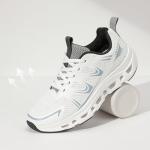 IDIFU Women's Lightweight White Lace-Up Walking Sneakers