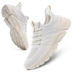 Beige Women's Breathable Walking Athletic Sneakers
