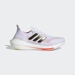 adidas Ultraboost 21 Women’s Running Shoe - White/Black/Solar Red