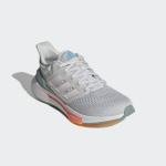 Adidas EQ21 Run Shoes in Dash Grey/Pink Red
