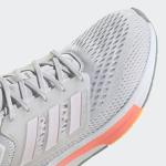 Adidas EQ21 Run Shoes in Dash Grey/Pink Red