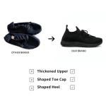 Bernal Women's Lightweight Non-Slip Sneakers (Black 9.5)