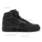 Reebok Men's Ex-o-fit Hi Sneakers, Black/Charcoal