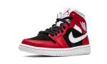 Jordan Women's Air 1 Mid Gym Red/Black Sneakers