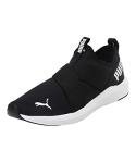 PUMA Women's Prowl Slip-On Sneakers, Black/White
