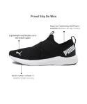 PUMA Women's Prowl Slip-On Sneakers, Black/White