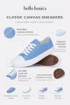 Fashionable Blue Women's Canvas Tennis Sneakers