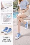 Fashionable Blue Women's Canvas Tennis Sneakers