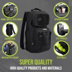 CourtCommander Tactical Pickleball Backpack - Holds 4 Paddles