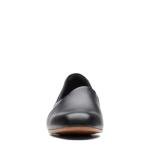 Clarks Women's Black Leather Juliet Loafers, Size 7