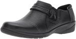 Clarks Women's Black Slip-On Loafer, Size 7 UK