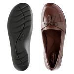 Clarks Ashland Bubble Women’s Moccasin Sneakers, Brown