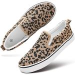 Women's Slip-On Canvas Sneakers in Leopard Print
