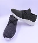 Women’s Slip-On Sneakers - Lightweight Gray Walking Shoes