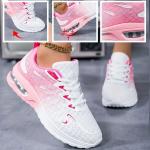 Pink Breathable Mesh Women's Walking Sneakers