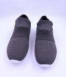 Women’s Slip-On Sneakers - Lightweight Gray Walking Shoes