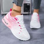 Pink Breathable Mesh Women's Walking Sneakers