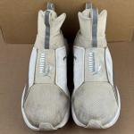 Puma Women's Beige White Slip-On Sneakers US 9.5