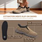 Fittington Men's Slip-On Hiking Sneakers