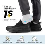 FitVille Men's Extra Wide Slip-On Walking Sneakers