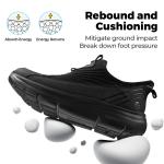 FitVille Men's Extra Wide Slip-On Walking Sneakers