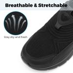 FitVille Men's Extra Wide Slip-On Walking Sneakers
