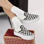 Vans Classic Slip-On Platform Checkerboard Sneakers