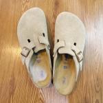 Birkenstock Boston Soft Footbed Taupe Clogs