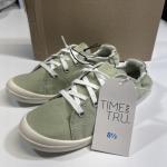 Time & Tru Women's Slip-On Sage Foam Sneakers