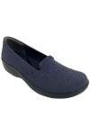 BZees Women's Navy Slip-On Sneakers - Poppyseed 3