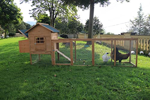 120" Chicken Coop with Run: Outdoor Hen House