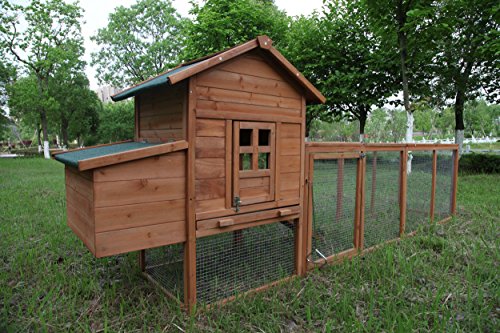 120" Chicken Coop with Run: Outdoor Hen House